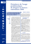 Prévalence de l’usage problématique de drogues en France : estimations 2006