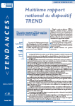 Tendances, N°58 - Février 2008 - Huitième rapport national du dispositif Trend