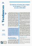Evolutions récentes des usages de drogues à 17 ans : ESCAPAD 2000-2002