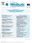 LA PRESSE MEDICALE, vol. 48 n°11 - Novembre 2019