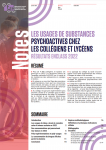 Les usages de substances psychoactives chez les collégiens et lycéens - Résultats EnCLASS 2022