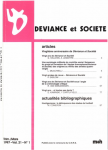 Déviance et société, Vol. 21 n° 3 - Septembre 1997 -  