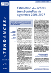 Tendances, N°75 - Mars 2011 - Estimation des achats transfrontaliers de cigarettes 2004-2007