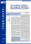 Tendances, N°70 - Mai 2010 - Les surdoses mortelles par usage de substances psychoactives en France