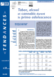 Tendances, N°59 - Mars 2008 - Tabac, alcool et cannabis durant la primo adolescence