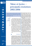 Tabac et lycées : principales évolutions 2002-2006