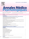 ANNALES MEDICO-PSYCHOLOGIQUES, REVUE PSYCHIATRIQUE,  - Mai 2019