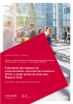 Évaluation de l'espace de consommation sécurisé de Lausanne (ECS) - Projet pilote de trois ans. Rapport final