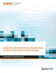 Exposition des jeunes à la violence dans les jeux vidéo et les médias sociaux